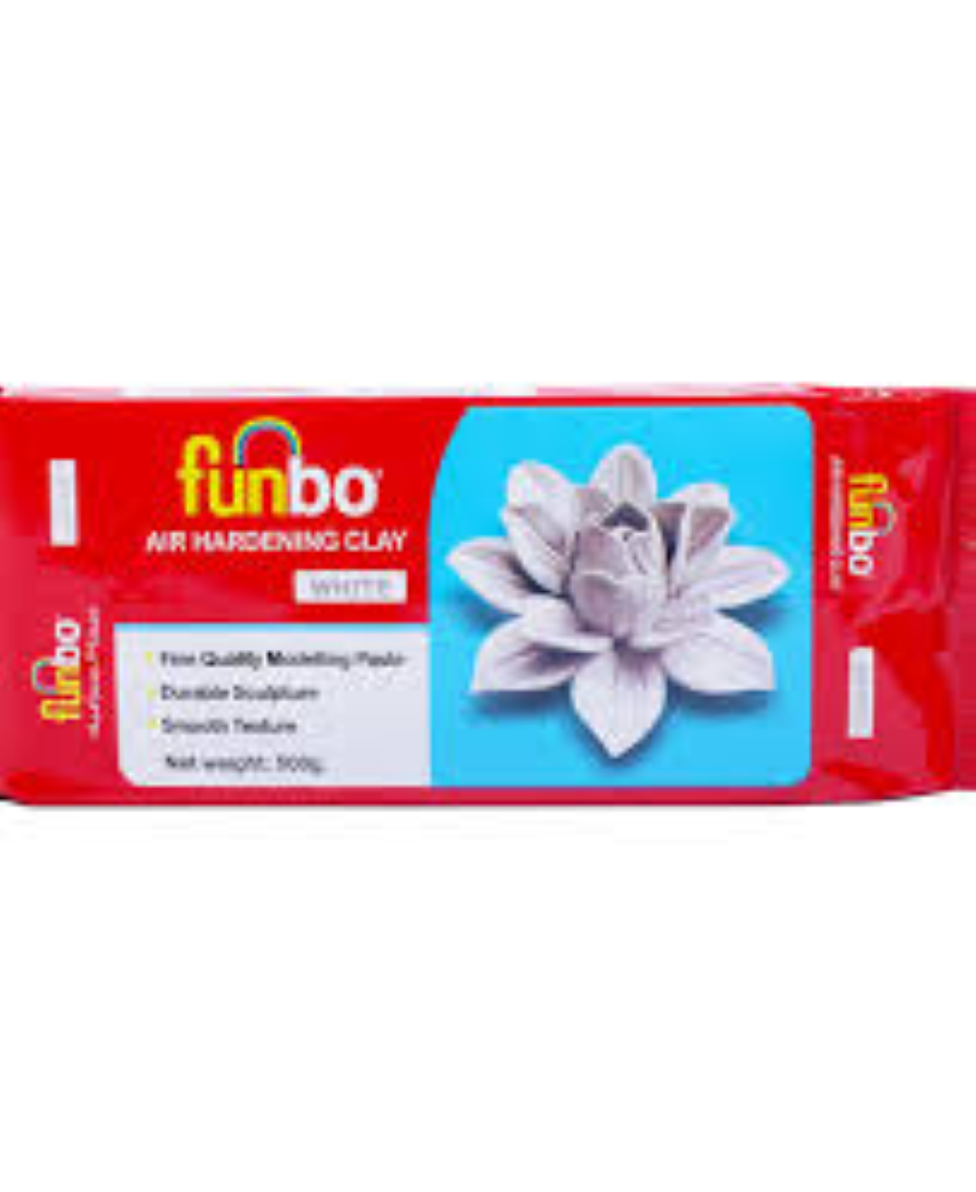 Funbo Air Hardening Clay 500 gms White FO-AHC-500-WE